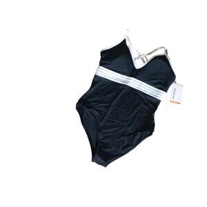 Marika Women's One Piece Black White Swimsuit Bathing Suit Large Full Coverage